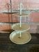 Vintage White Metal Cake Stand with 3 Tiers