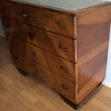 Commode art déco en noyer