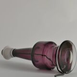 Mid-Century Modern Purple Chrystal Glass Table Lamp by Kosta 1960s