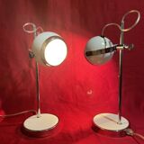 Pair of Eye-Ball lamps, 70s inspiration