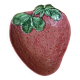 Saladier en barbotine fraise - pièce rare