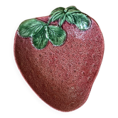 Strawberry barbotine salad bowl - rare piece