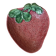 Saladier en barbotine fraise - pièce rare