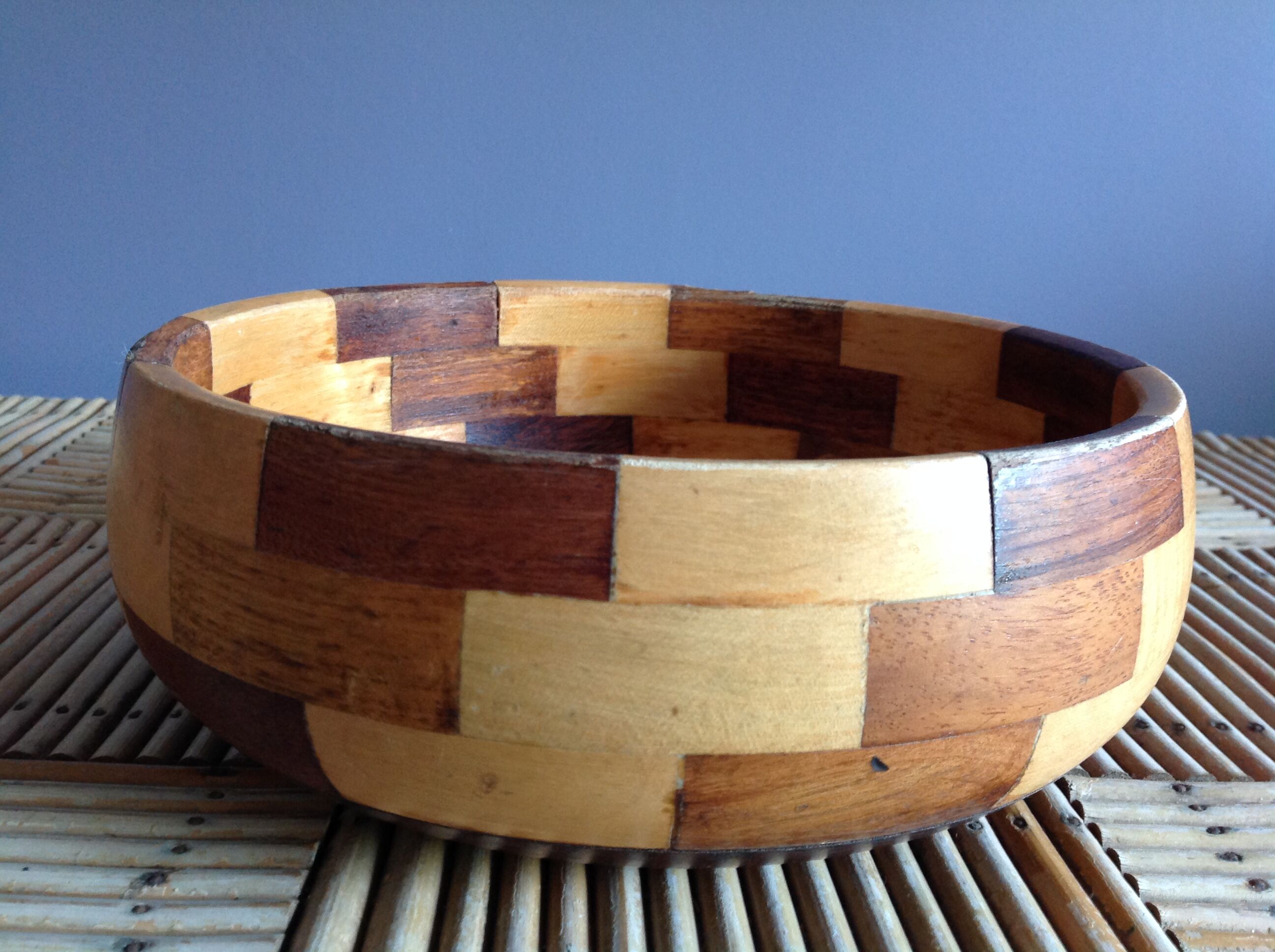 Wooden salad bowl