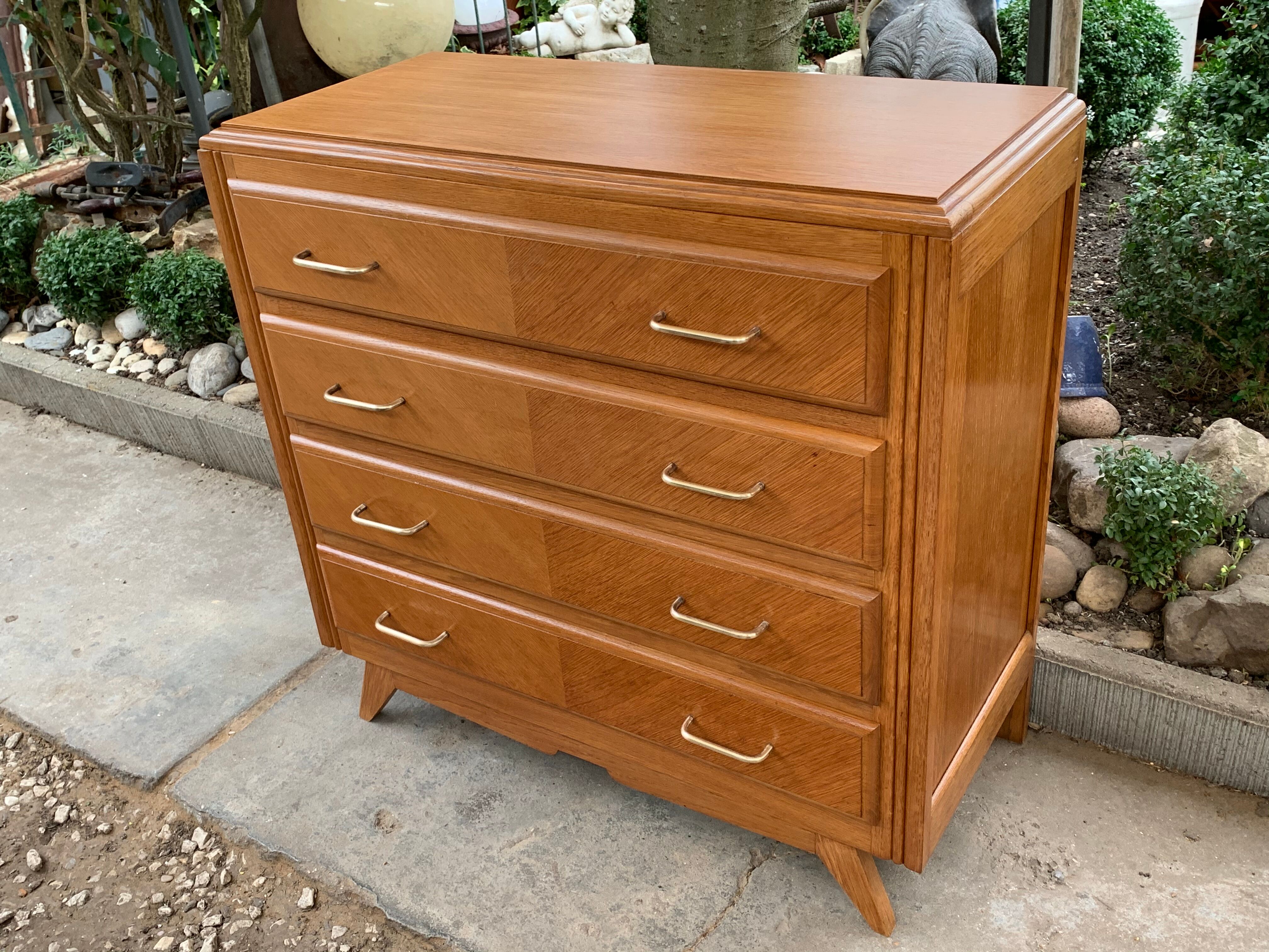 Vintage compass feet dresser