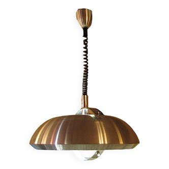 Vintage Space Age pendant chandelier in the style of Lakro Amstelveen.