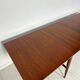 1960s large vintage minimalistic teak extendable dining table