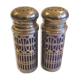 Aluminium salt and pepper and blue glass