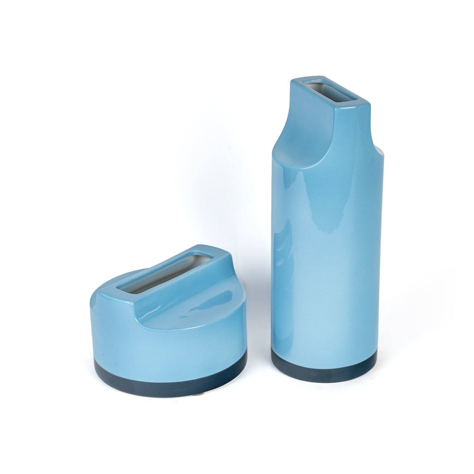 Pair of "Whistle" vases by Ettore Sottsass for Habitat, 2000
