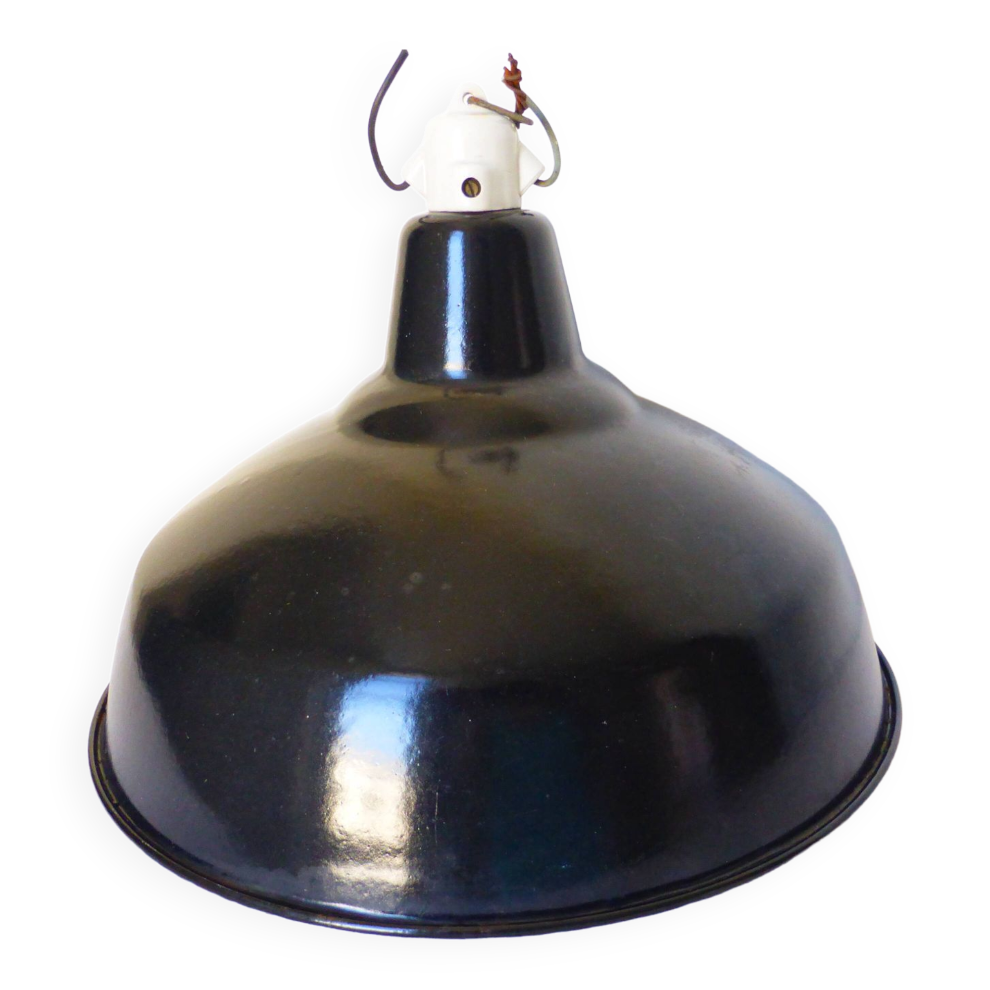 Industrial pendant light in enamelled sheet metal 2106159