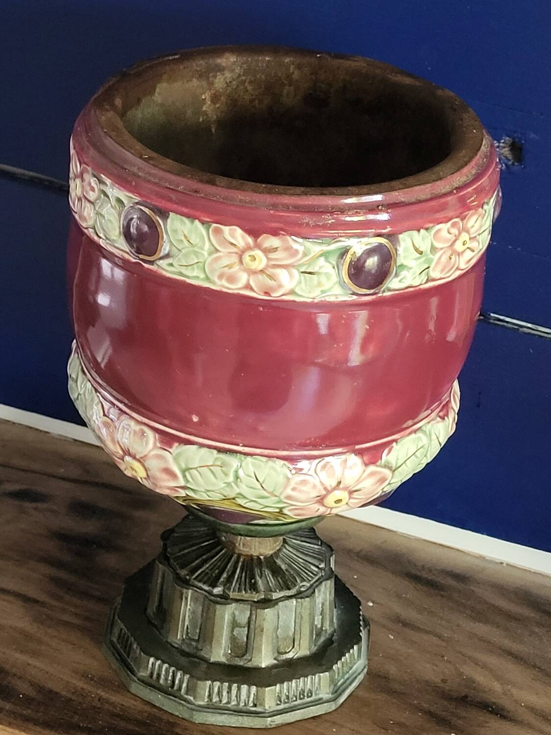 Cache pot barbotine