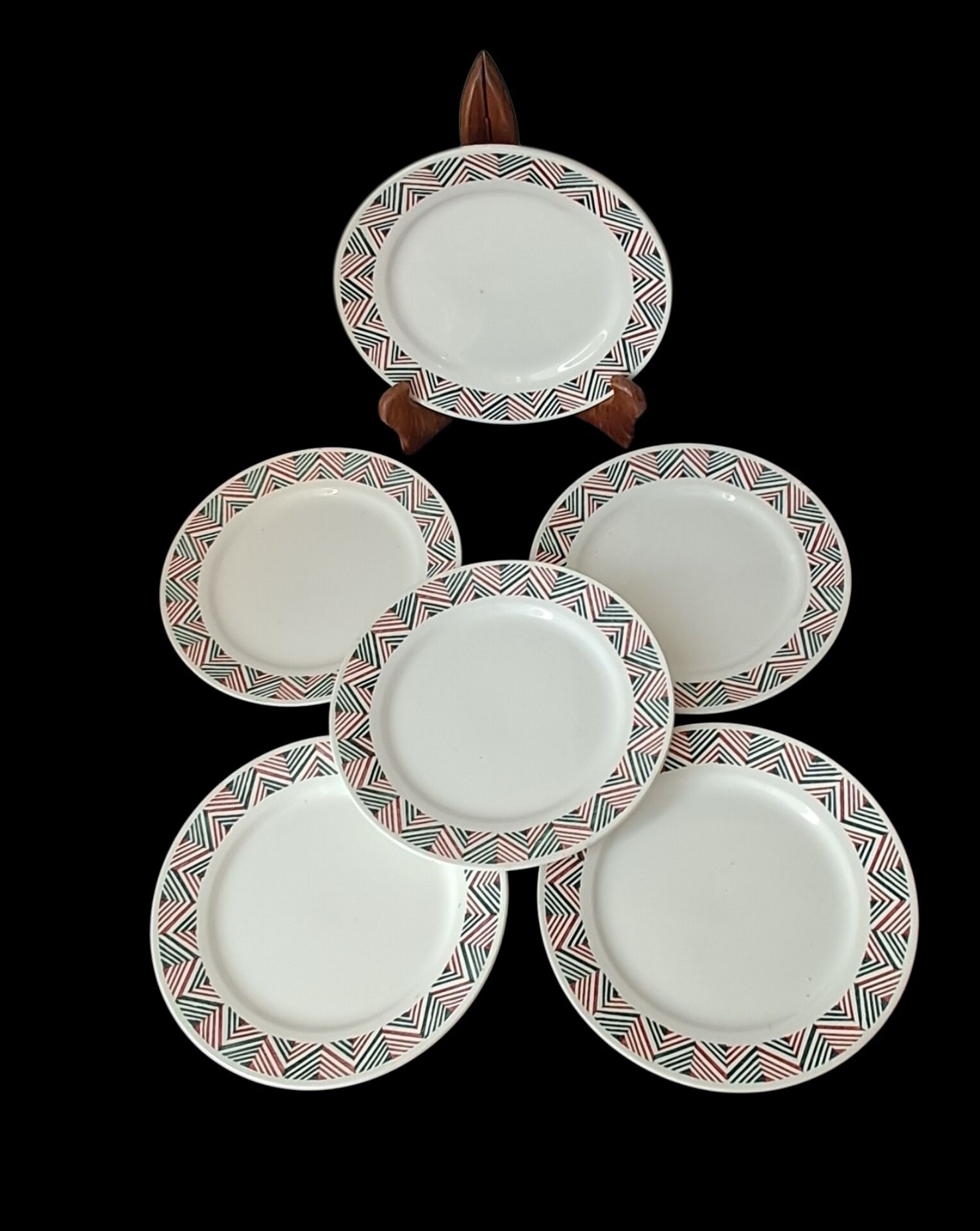 6 flat plates Adèle from Digoin Sarreguemines