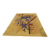 Large wool rug in Kandinsky design from the 80s.