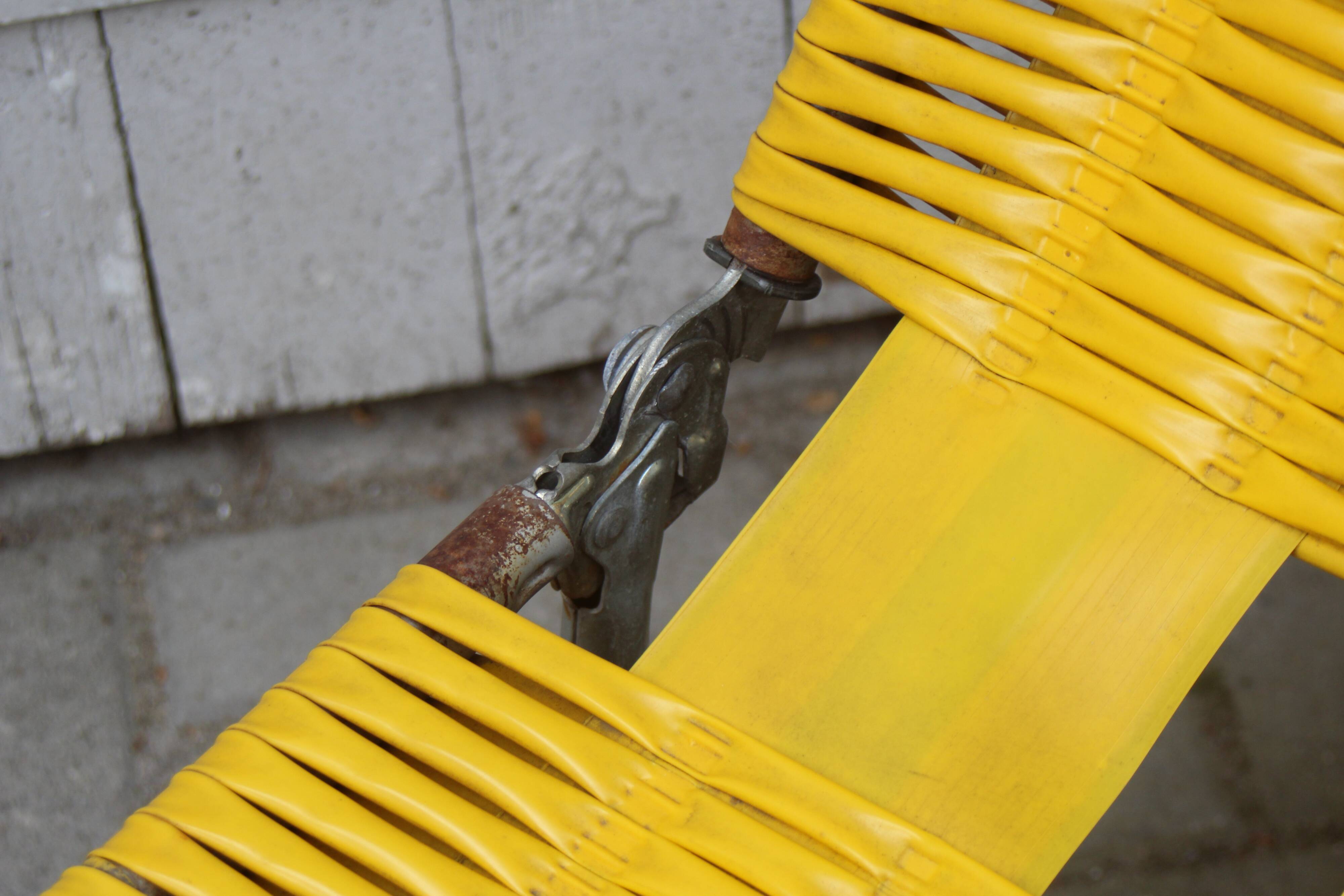 Vintage deckchair kurz design, germany 1960