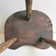 Tripod stool solid wood folk art 60s