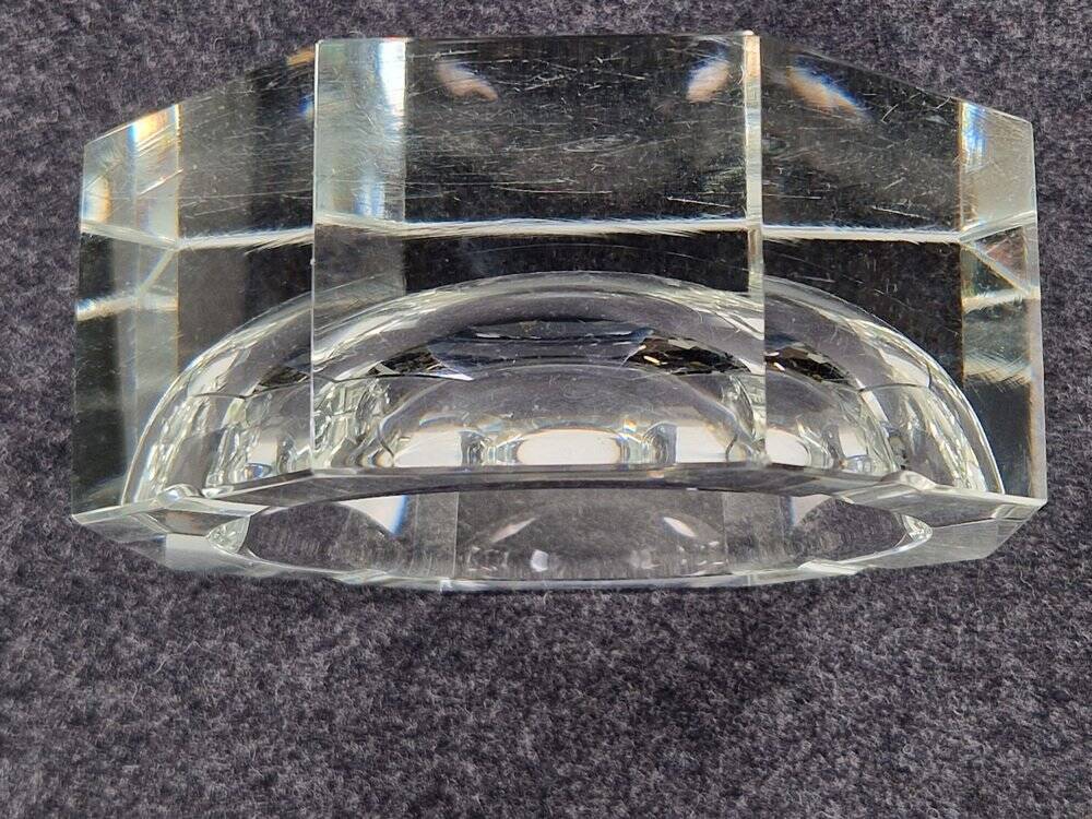 Art Nouveau Crystal Ashtray from Moser, 1940s