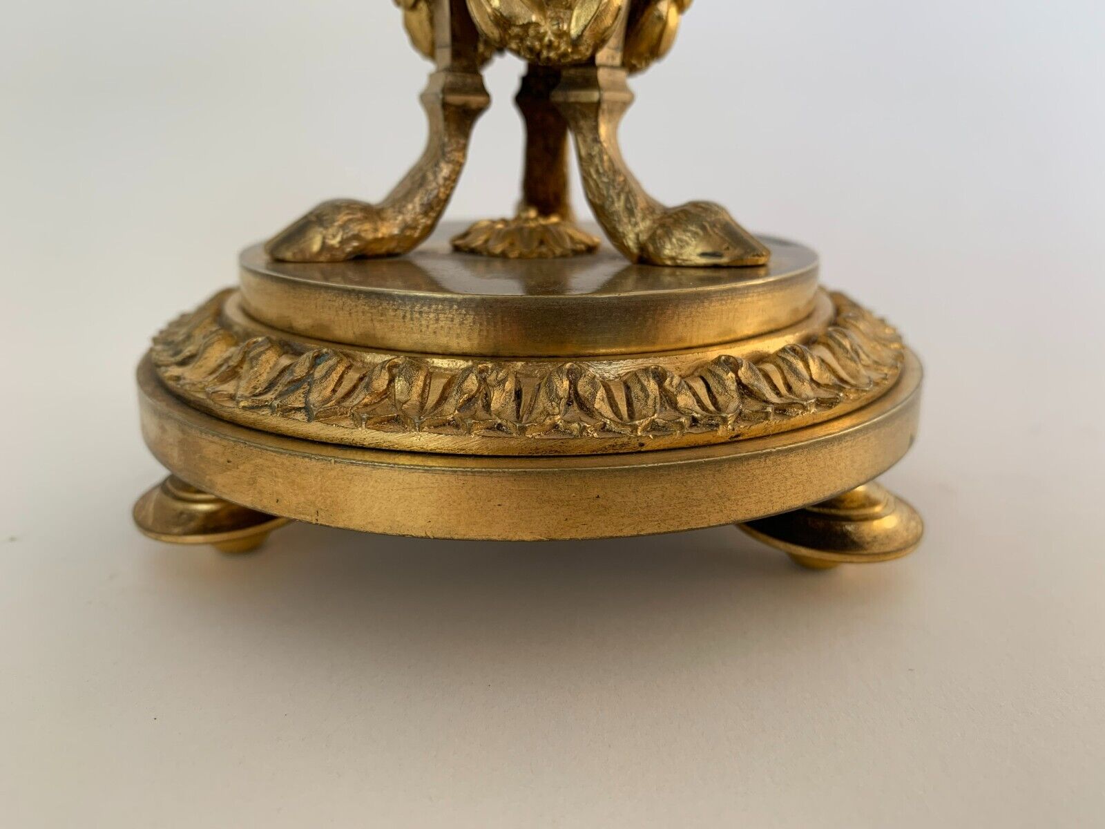 Napoleon iii table cup in bronze and fine nineteenth gilded glass