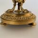 Coupe de table napoleon III en bronze et verre fin XIXe dorure