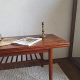 Scandinavian coffee table circa 1960 - by F. Ohlsson in teak (model Sesam, brand Tingstrom)