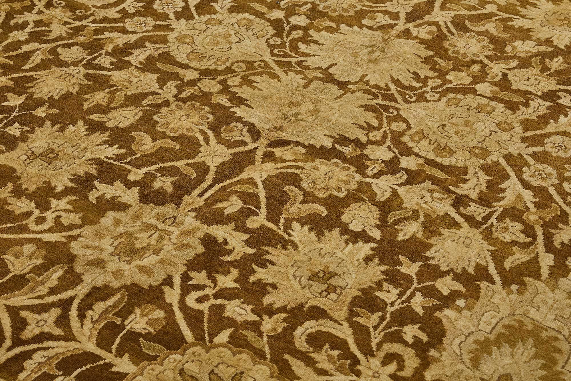 Turkish Handknotted Wool Oushak Rug 274 cm x 370 cm