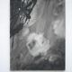 Large painting on canvas attributed to Nicole Cormier Vago, black and white canvas, wall decoration.