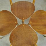 FRITZ HANSEN / “heart” dining chairs, FH4103 / Hans J. Wegner / Denmark 50s