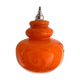 Vintage suspension lamp in orange opaline electrified to nine