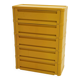 Yellow cabinet model "4964" by Olaf Von Bohr for Kartell, 1970