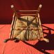Rustic chair Louis XV mulched in cherry