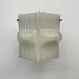 Mid-Century ice lucite pendant lamp , 1970s