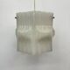 Mid-Century ice lucite pendant lamp , 1970s