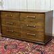 Art Deco style commode from the 1950s in walnut and oak - American manufacturer