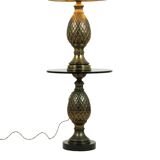 Rare Set Pineapple Lamp and Table Deknudt Loevsky 1970s