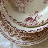 Set of 4 flat plates "Terre de Fer"