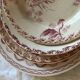 Set of 4 flat plates "Terre de Fer"