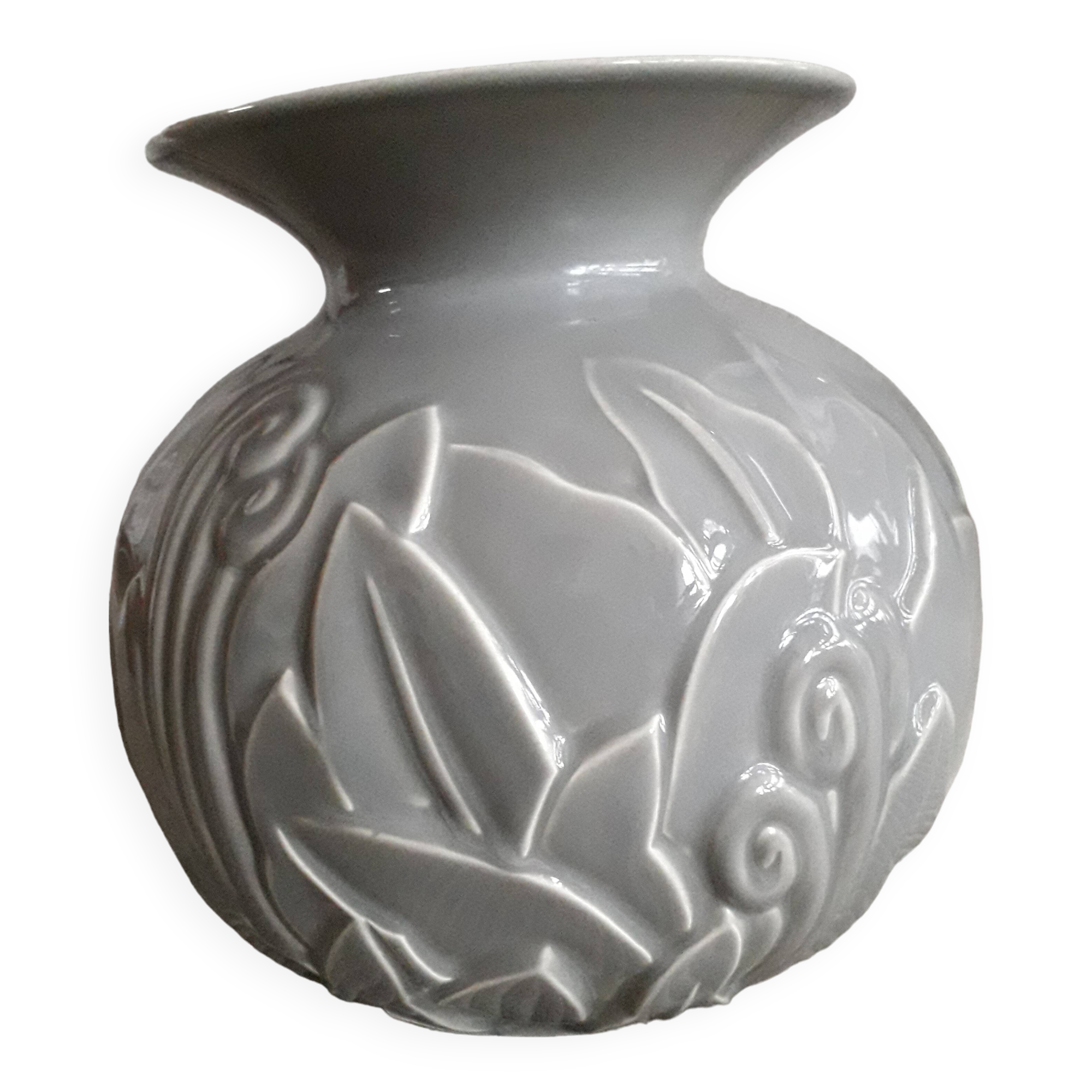 Art Deco vase with floral decoration