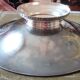 Silver metal fruit cup