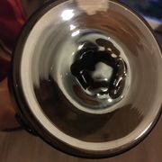 Carafe sur pieds en verre soufflé