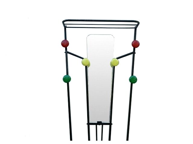 Vintage Deco wall wardrobe 1950 coat racks