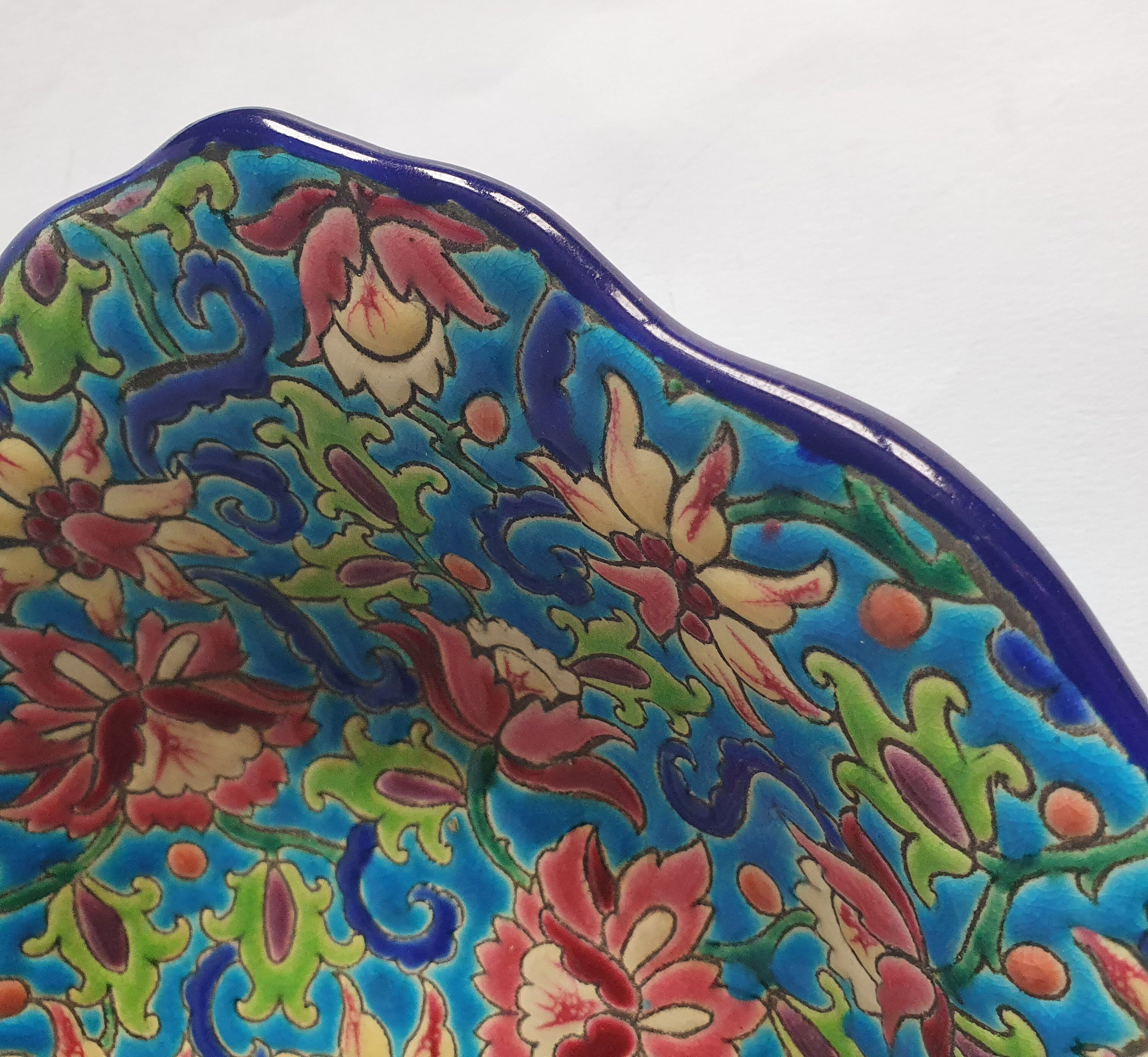 Longwy earthenware dish