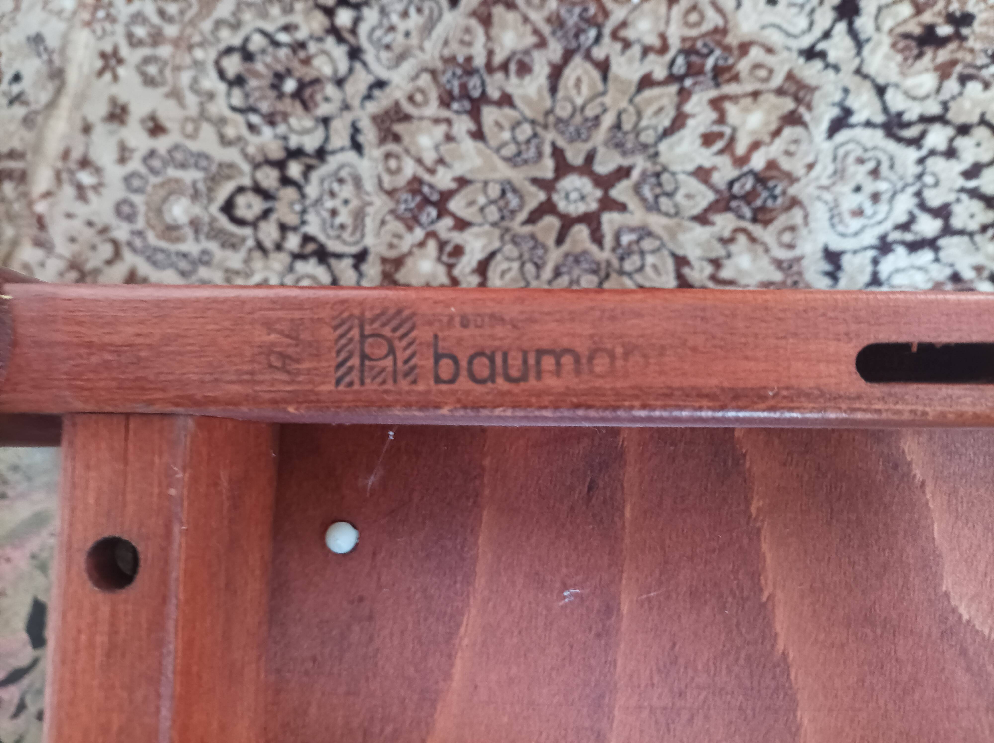 Suite de 4 chaises vintage 1960 Baumann
