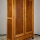 Vintage Wooden Wardrobe, 1930s, Czechoslovakia