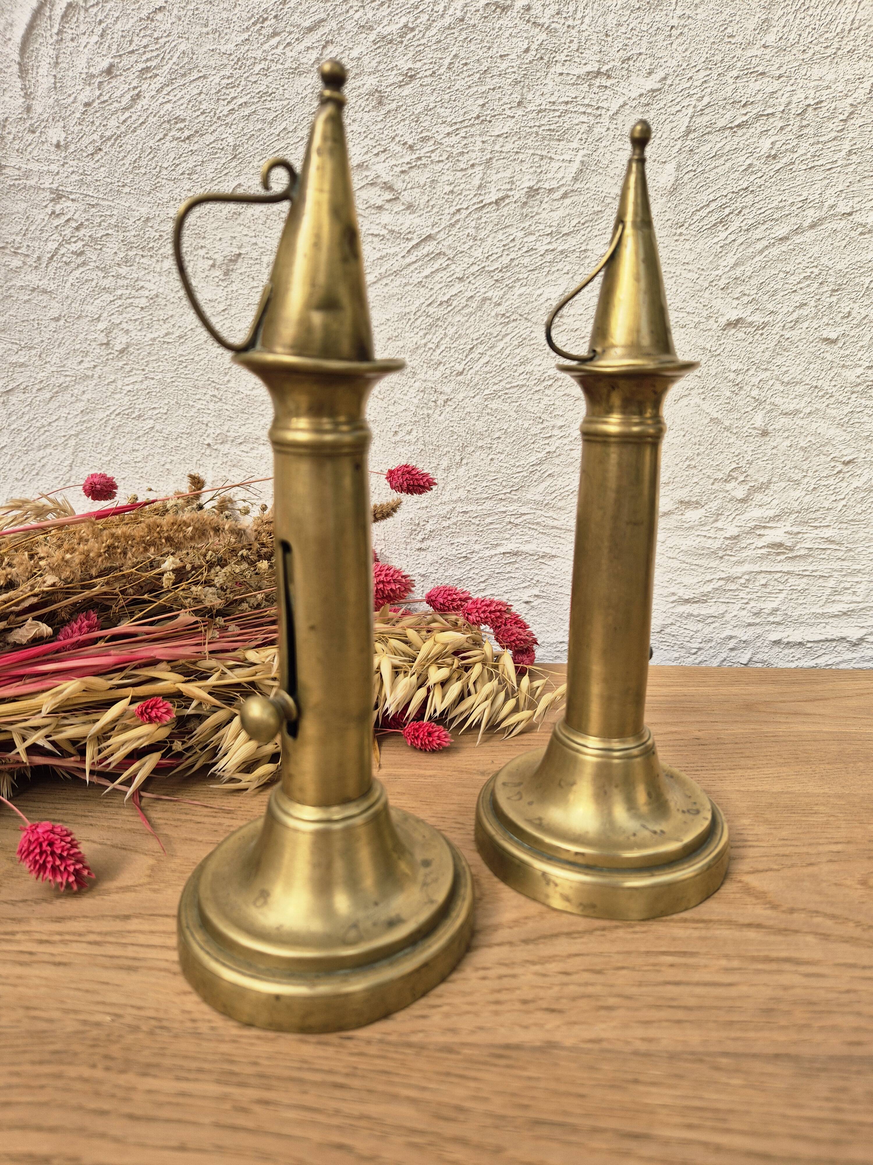 Bougeoirs vintage laiton