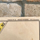 Old school map of Paris