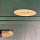 Green vintage suitcase A&R Luggage MFG GO
