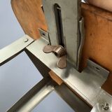 High industrial metal workshop chair