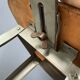 High industrial metal workshop chair