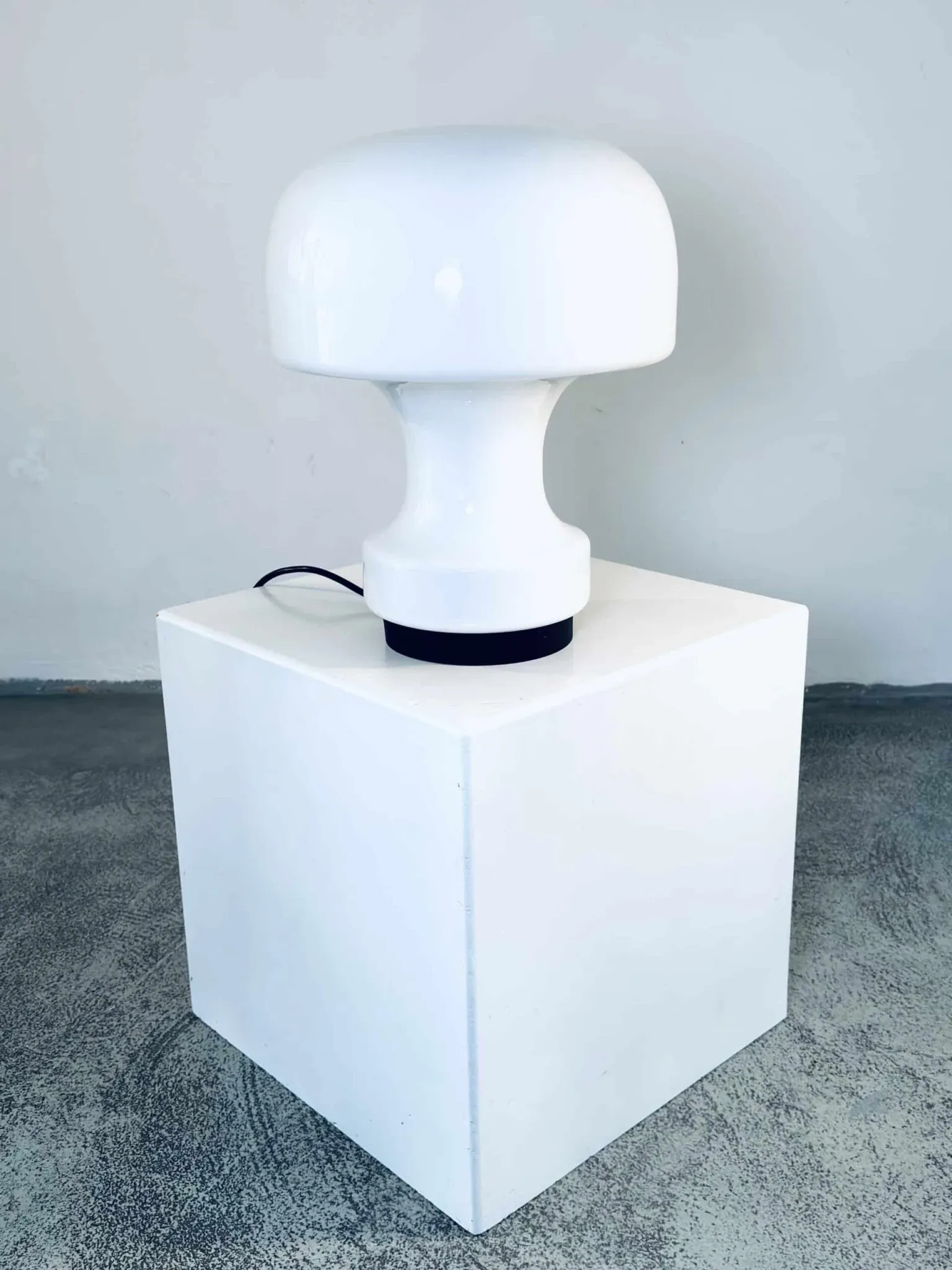 A-743 Mushroom Lamp By Glashütte Limburg, Germany, 1970S