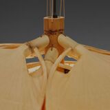 Rare Uchiwa Hana chandelier by Ingo Maurer – Japanese paper and bamboo