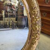 Miroir medaillon dore ovale n° 54